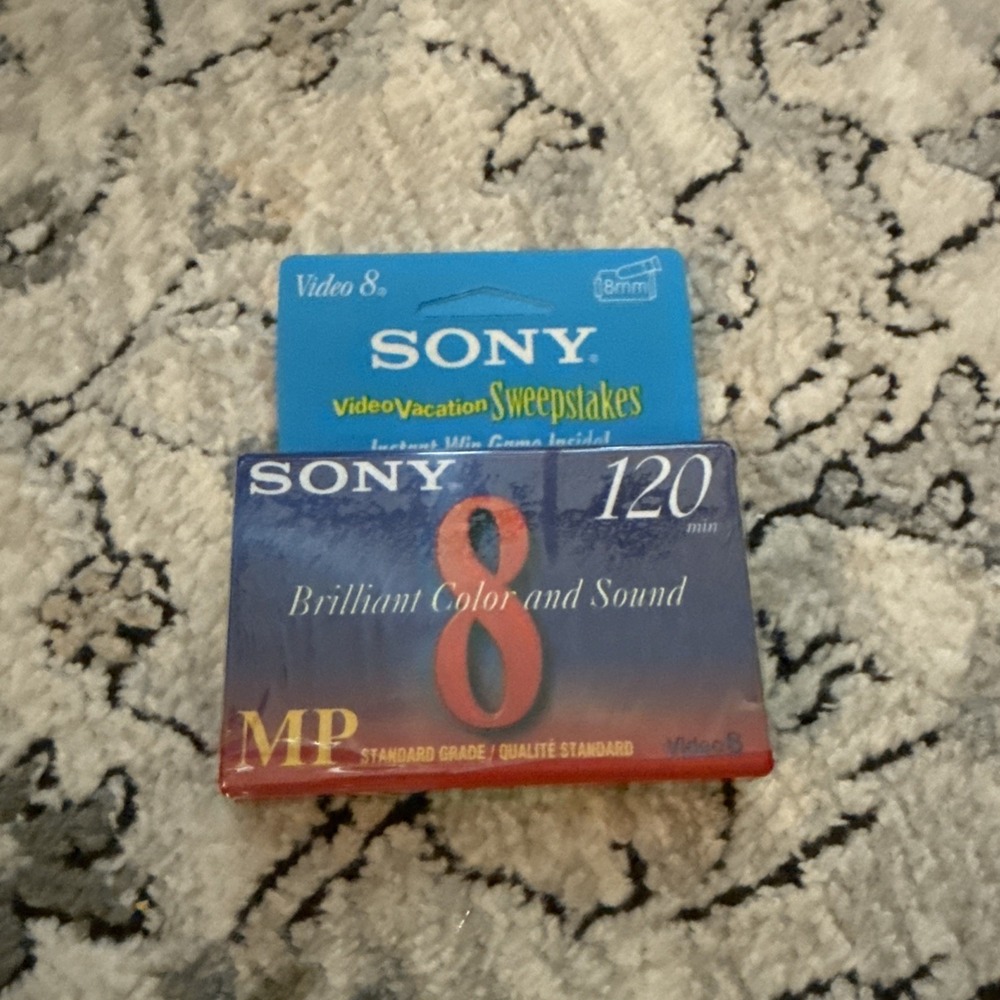 Sony Video 8 MP 120 8mm Video Cassette Tapes NEW & Sealed
